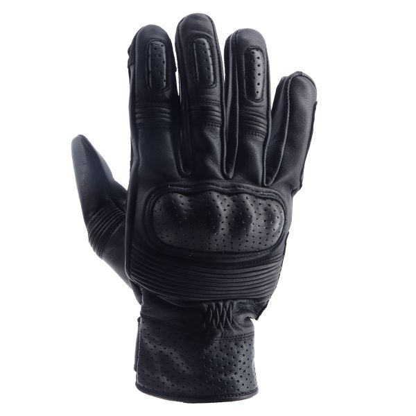 Motorcycle Gloves Helstons Run Summer Leather Black Motorcycle Gloves Helstons Run Summer Leather Black