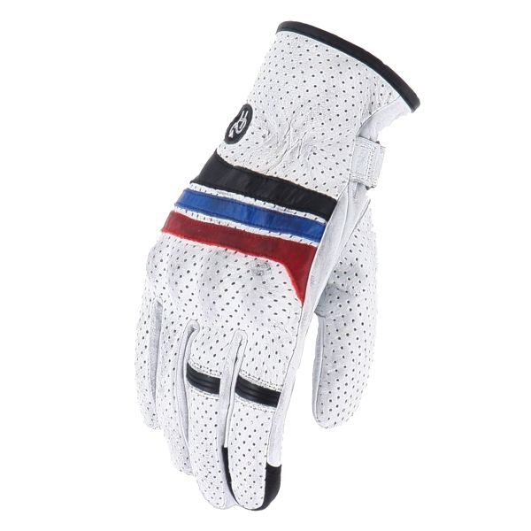 Motorcycle Gloves Helstons Skyline Air White Black Blue Red