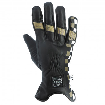 Motorcycle Gloves Helstons Steve Winter Black Beige Motorcycle Gloves Helstons Steve Winter Black Beige