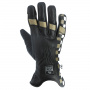 Motorcycle Gloves Helstons Steve Winter Black Beige