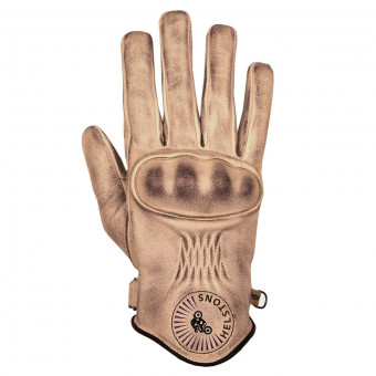 Motorcycle Gloves Helstons Sun Summer Beige Black Motorcycle Gloves Helstons Sun Summer Beige Black