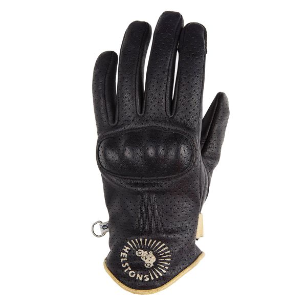 Motorcycle Gloves Helstons Sunshine Air Summer Lady Black Beige Motorcycle Gloves Helstons Sunshine Air Summer Lady Black Beige