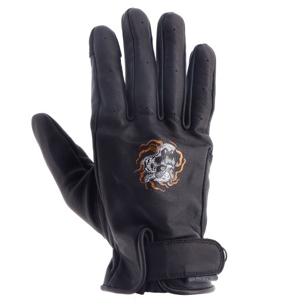 Motorcycle Gloves Helstons Tiger Summer Leather Black