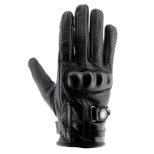 Motorcycle Gloves Helstons Tinta Summer Black Black