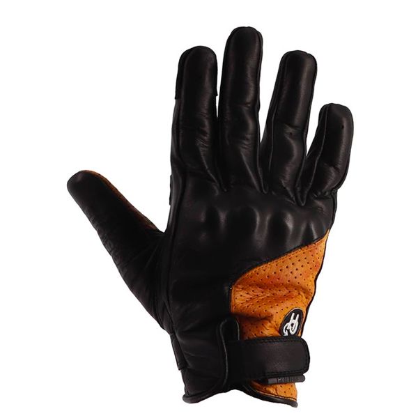 Motorcycle Gloves Helstons Virage Air Summer Black Gold Motorcycle Gloves Helstons Virage Air Summer Black Gold