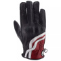 Motorcycle Gloves Helstons Virage Lady Summer Black Burgundy