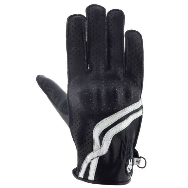 Motorcycle Gloves Helstons Virage Lady Summer Black White