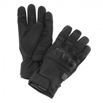 Motorcycle Gloves Helstons Wislay Winter Black Black Motorcycle Gloves Helstons Wislay Winter Black Black