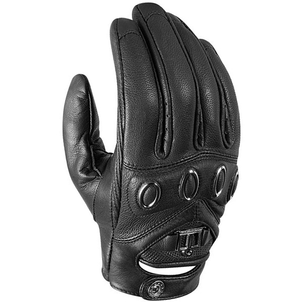 Motorcycle Gloves ICON Hella Black