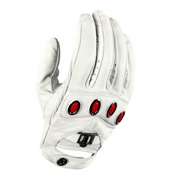 Motorcycle Gloves ICON Hella White