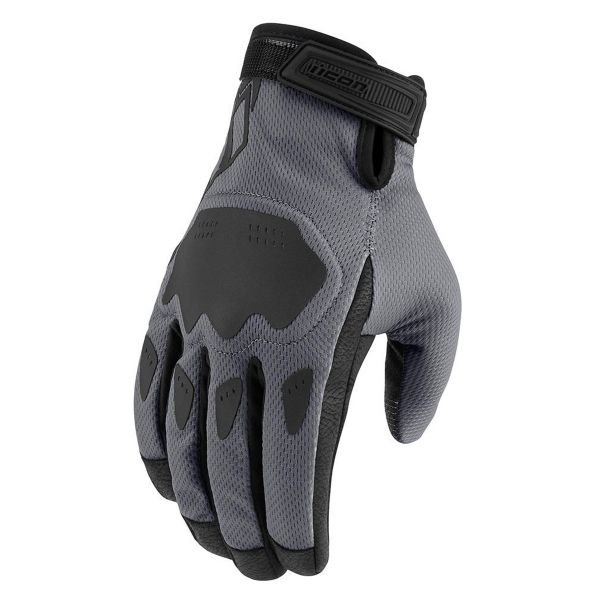 Motorcycle Gloves ICON Hooligan CE Glove Grey Motorcycle Gloves ICON Hooligan CE Glove Grey