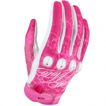 Motorcycle Gloves ICON Sub Street Angel Pink