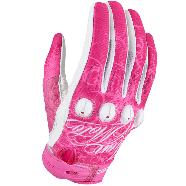 Motorcycle Gloves ICON Sub Street Angel Pink