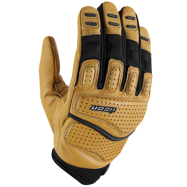 Motorcycle Gloves ICON Superduty 2 Tan