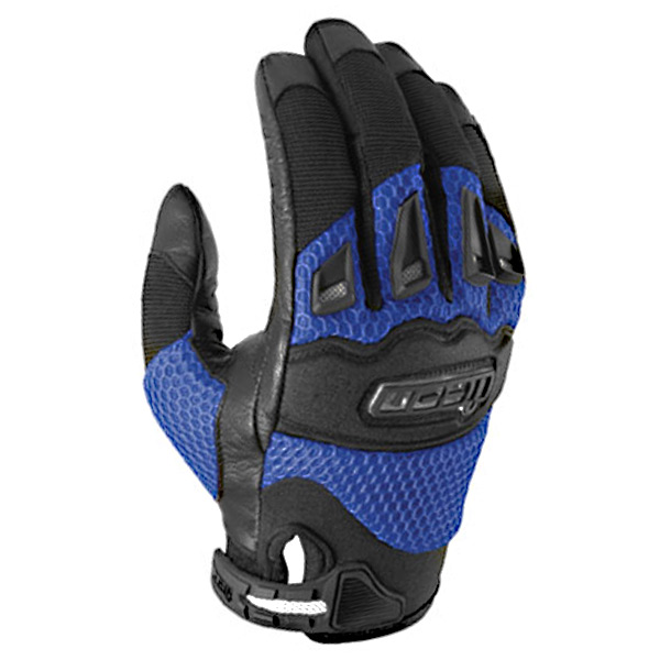 Motorcycle Gloves ICON Twenty-Niner Blue