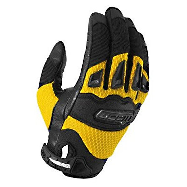 Motorcycle Gloves ICON Twenty-Niner Yellow