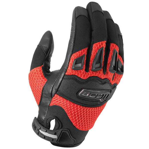 Motorcycle Gloves ICON Twenty-Niner Red
