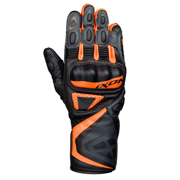 Motorcycle Gloves Ixon GP5 Air Black Anthracite Orange Motorcycle Gloves Ixon GP5 Air Black Anthracite Orange
