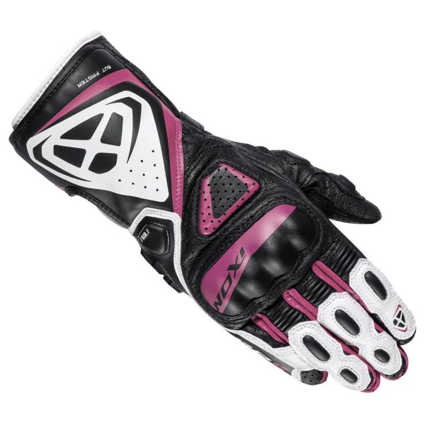 Motorcycle Gloves Ixon GP5 Air L Black White Fuchsia