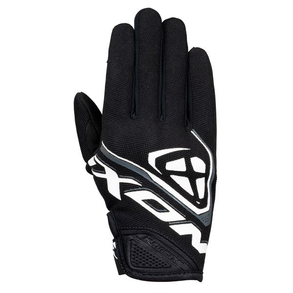 Motorcycle Gloves Ixon Hurricane Kid Black White