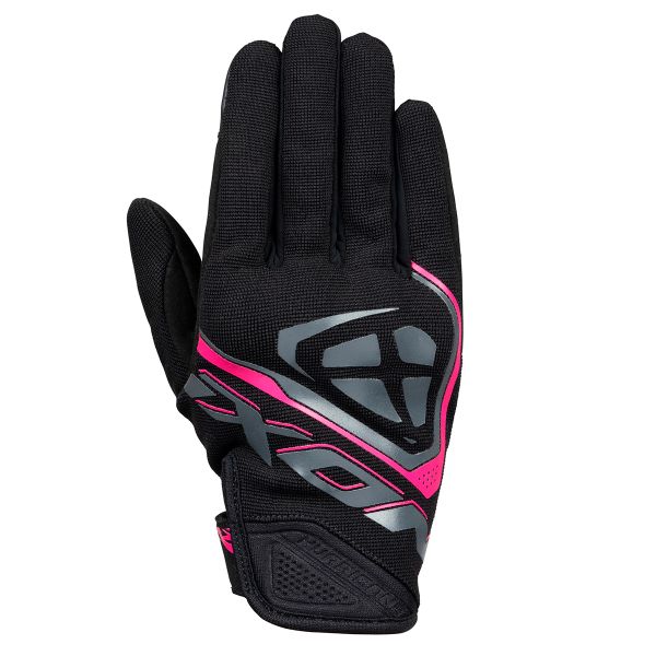 Motorcycle Gloves Ixon Hurricane Lady Black Fuchsia
