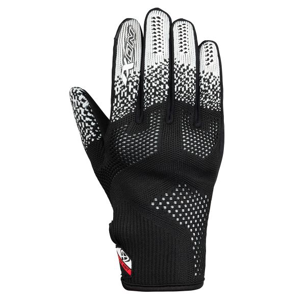 Motorcycle Gloves Ixon Ixflow Knit Black White