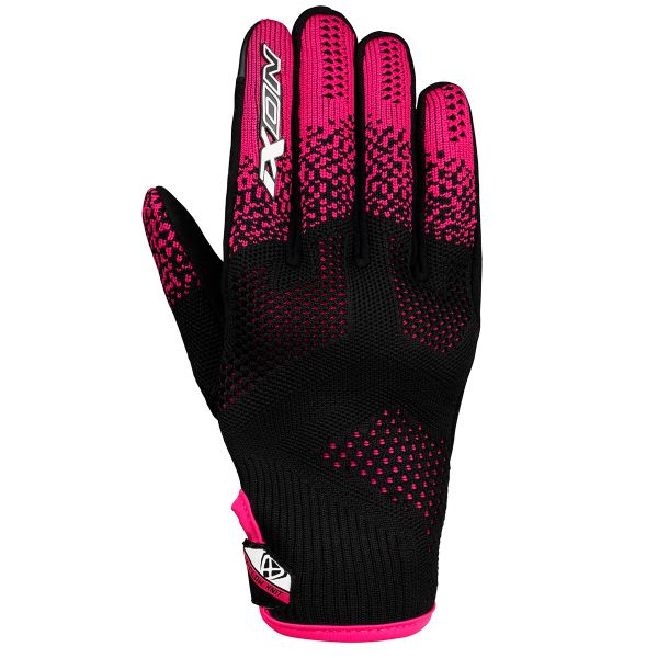 Motorcycle Gloves Ixon Ixflow Knit Lady Black Fuchsia
