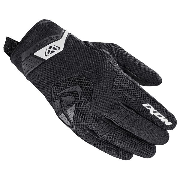 Motorcycle Gloves Ixon Mig 2 Airflow Black White Motorcycle Gloves Ixon Mig 2 Airflow Black White