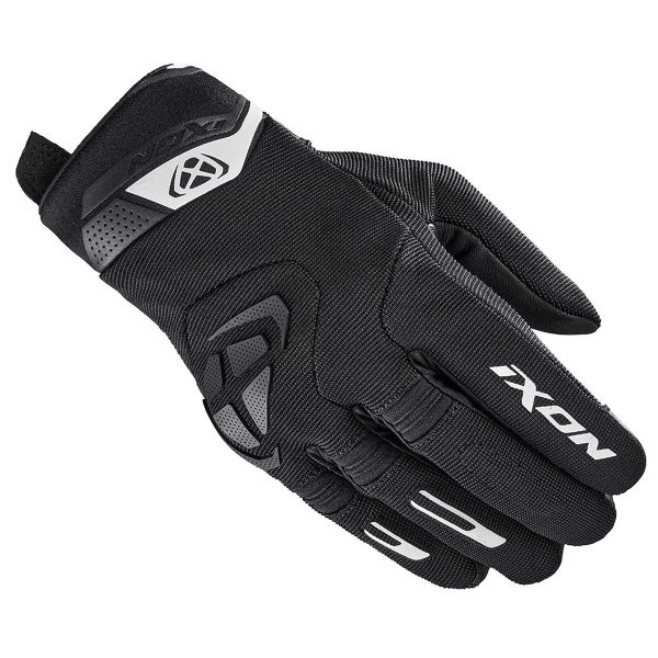 Motorcycle Gloves Ixon Mig 2 Black White Motorcycle Gloves Ixon Mig 2 Black White