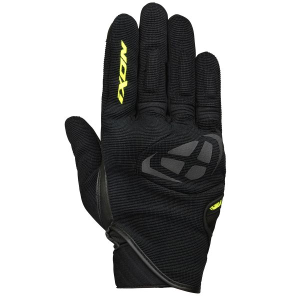 Motorcycle Gloves Ixon Mig Black Bright Yellow