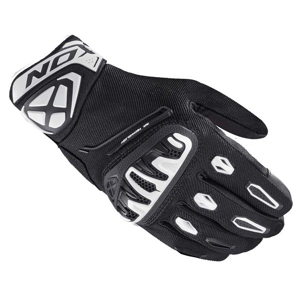 Motorcycle Gloves Ixon Mirage Air Black White Motorcycle Gloves Ixon Mirage Air Black White