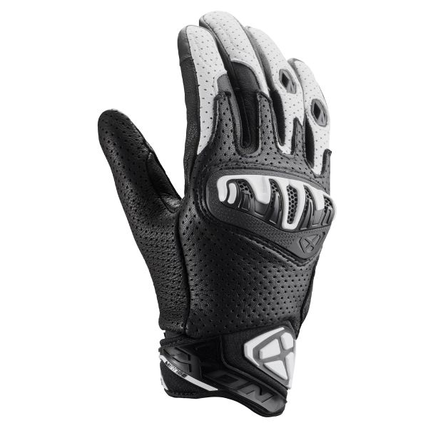 Motorcycle Gloves Ixon Mirage Leather Black White
