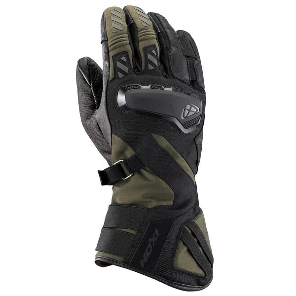 Motorcycle Gloves Ixon Ms Drakkar Black Kaki