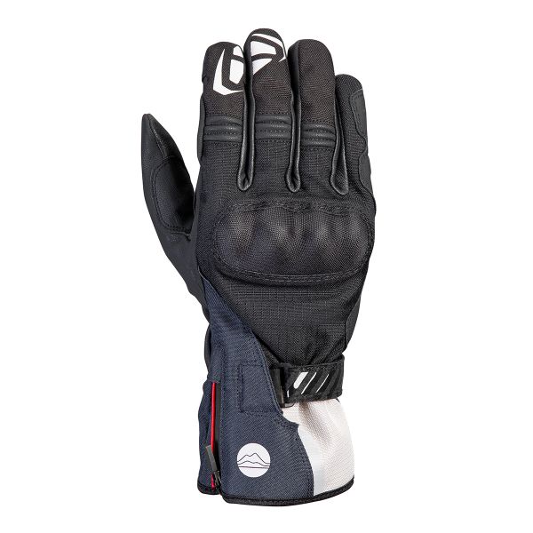 Motorcycle Gloves Ixon Ms Loki Black Grege Blue Motorcycle Gloves Ixon Ms Loki Black Grege Blue