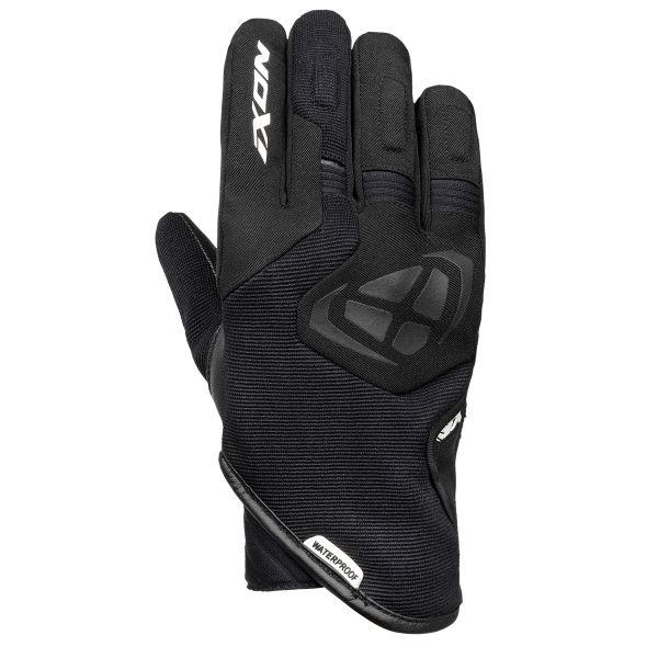 Motorcycle Gloves Ixon Ms Mig WP Black White Motorcycle Gloves Ixon Ms Mig WP Black White