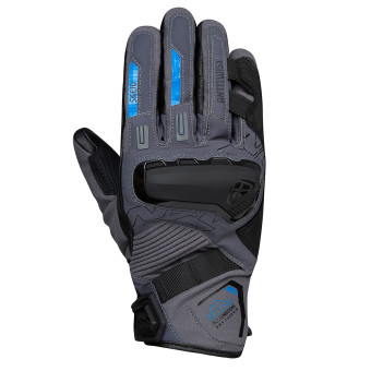 Motorcycle Gloves Ixon Ms Skeid Anthracite Grey Blue