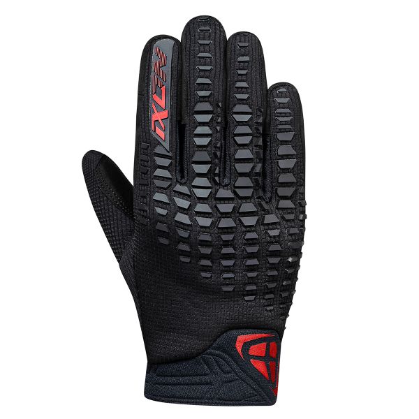 Motorcycle Gloves Ixon Oregon Black Bright Red