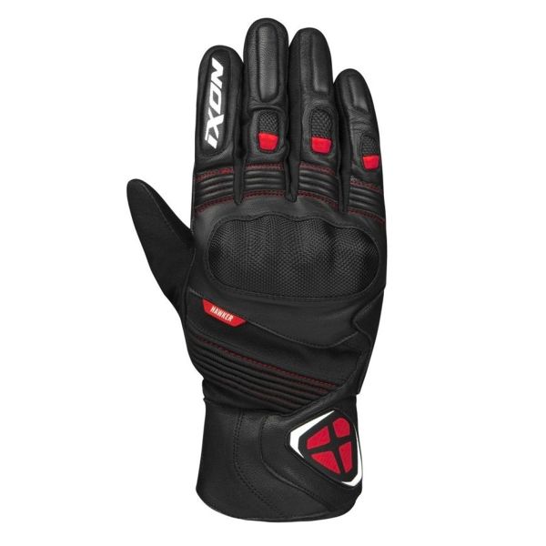 Motorcycle Gloves Ixon Pro Hawker Black Red Motorcycle Gloves Ixon Pro Hawker Black Red