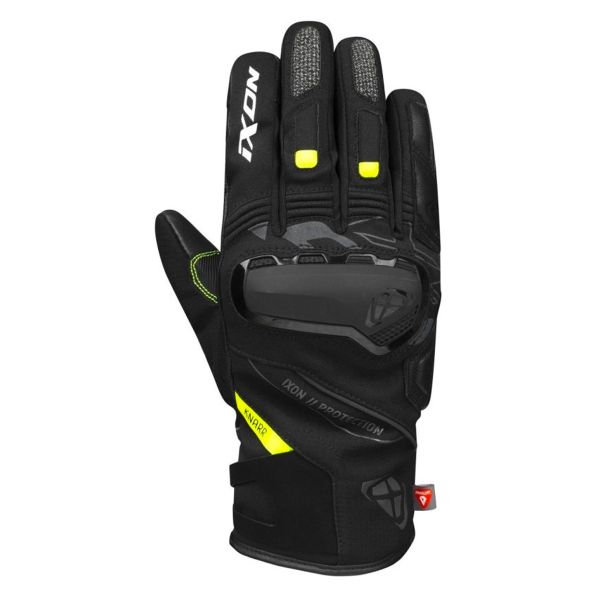 Motorcycle Gloves Ixon Pro Knarr Black Grey Bright Yellow Motorcycle Gloves Ixon Pro Knarr Black Grey Bright Yellow