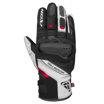 Motorcycle Gloves Ixon Pro Knarr Black Grey Red