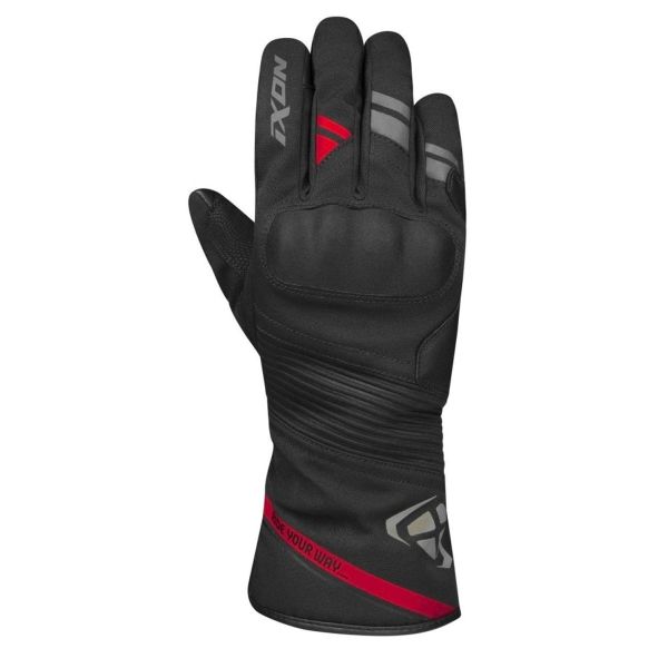 Motorcycle Gloves Ixon Pro Midgard Black Red Motorcycle Gloves Ixon Pro Midgard Black Red