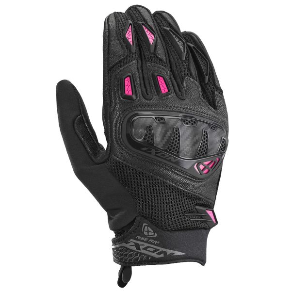 Motorcycle Gloves Ixon Rise Air 2 Lady Black Fushia Motorcycle Gloves Ixon Rise Air 2 Lady Black Fushia