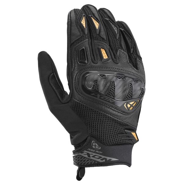 Motorcycle Gloves Ixon Rise Air 2 Lady Black Gold Motorcycle Gloves Ixon Rise Air 2 Lady Black Gold