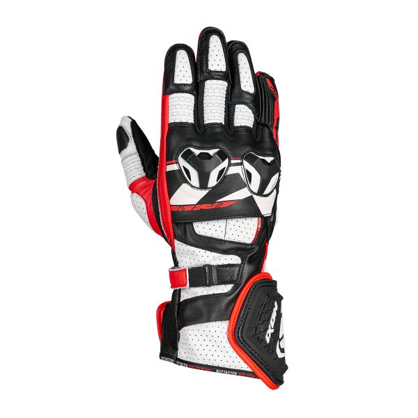 Motorcycle Gloves Ixon Rs Alpha Black White Red Motorcycle Gloves Ixon Rs Alpha Black White Red