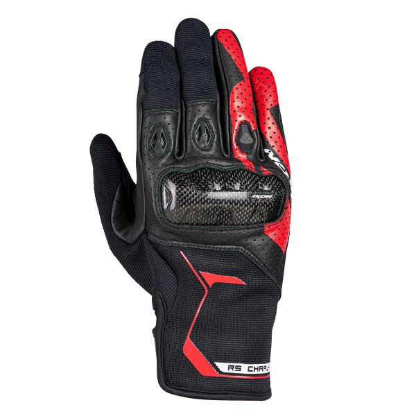 Motorcycle Gloves Ixon Rs Charly Black Red