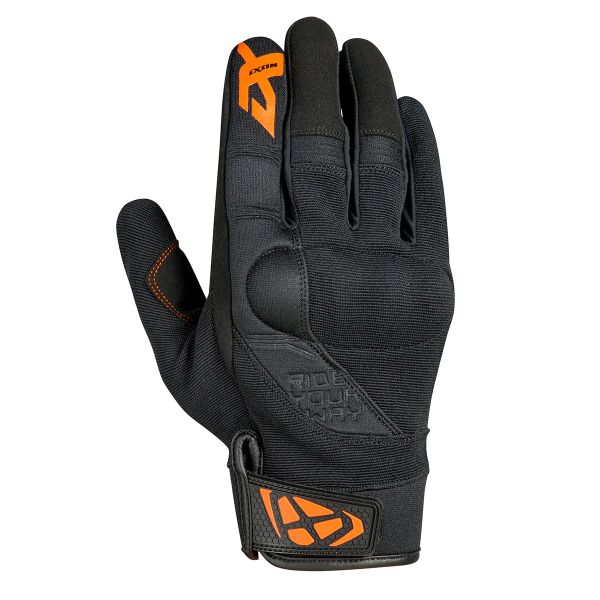 Motorcycle Gloves Ixon Rs Delta Black Orange Motorcycle Gloves Ixon Rs Delta Black Orange