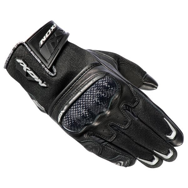 Motorcycle Gloves Ixon RS Rise Air Lady Black Silver Motorcycle Gloves Ixon RS Rise Air Lady Black Silver