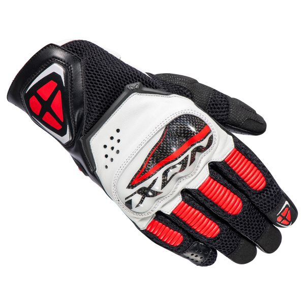 Motorcycle Gloves Ixon RS4 Air Black Red White