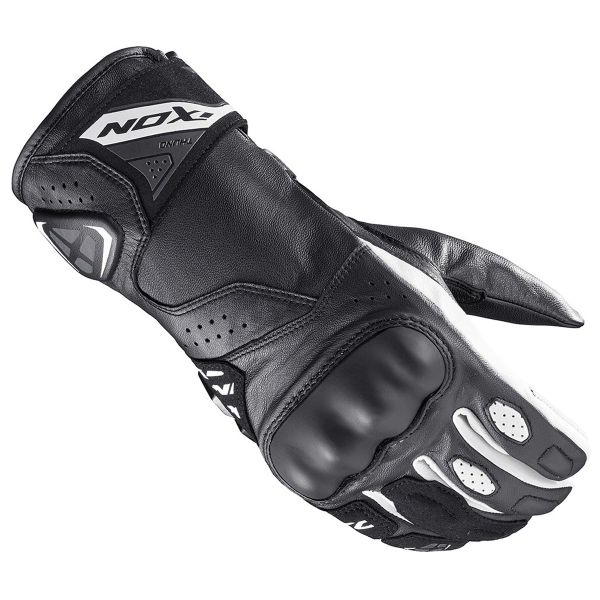 Motorcycle Gloves Ixon Thund Black White Motorcycle Gloves Ixon Thund Black White