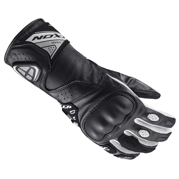 Motorcycle Gloves Ixon Thund L Black White Motorcycle Gloves Ixon Thund L Black White